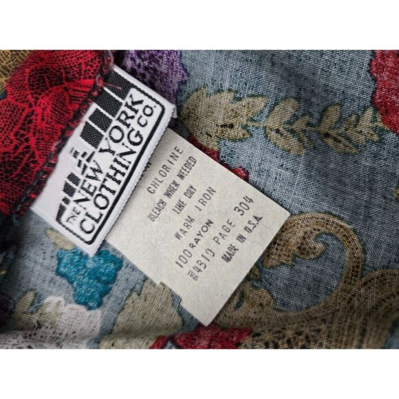 Vintage 80s Romantic Boho Floral Open Front Jacket - Picture 5 of 12